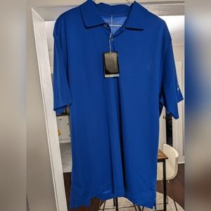 Nike Golf Men's Medium Blue Dri-Fit Polo Shirt